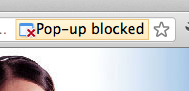 Chrome Popup Blocking