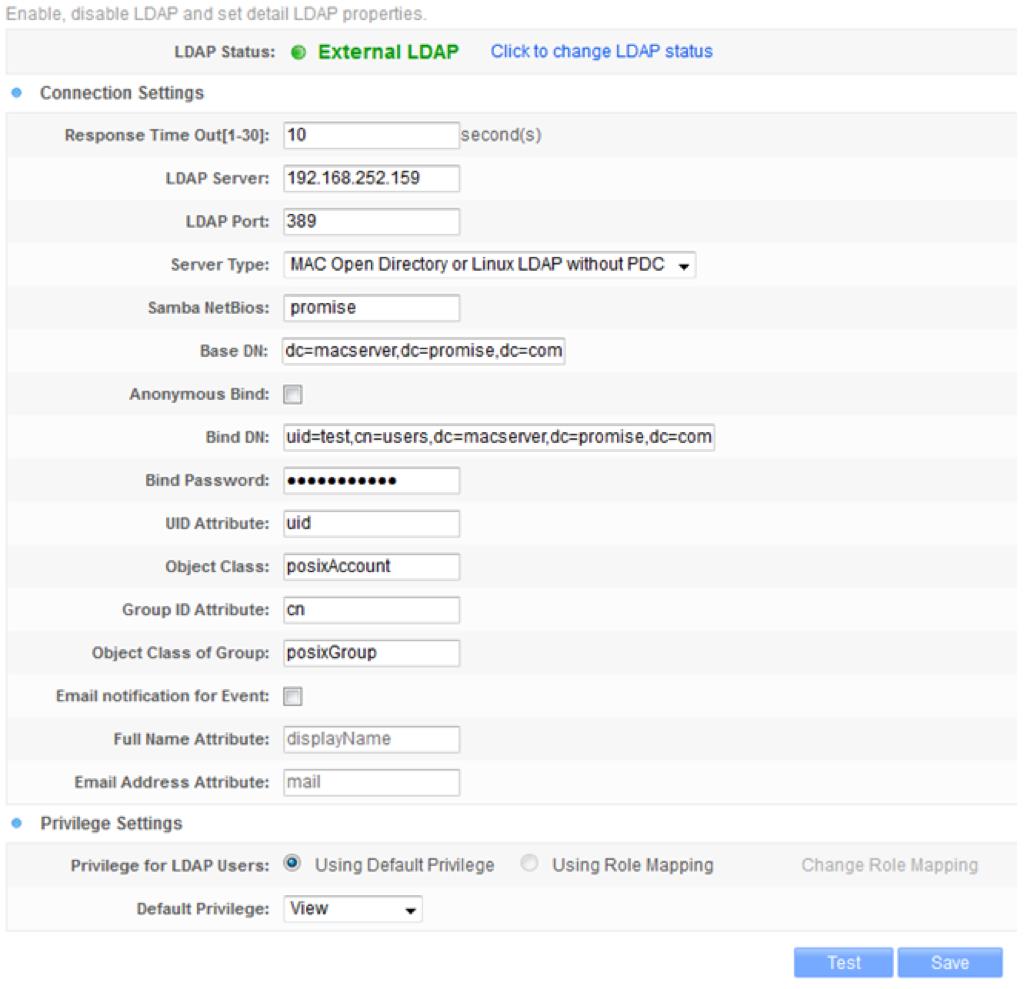 can you change mac password using od binding