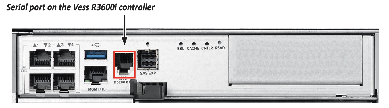 Setting up a serial connection to Vess R3600 and collecting all logs ...