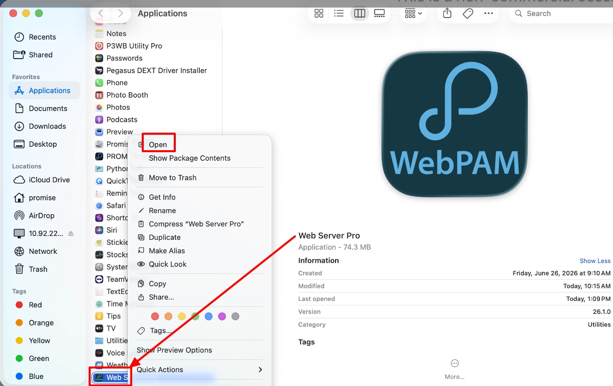 Open Web Server Pro