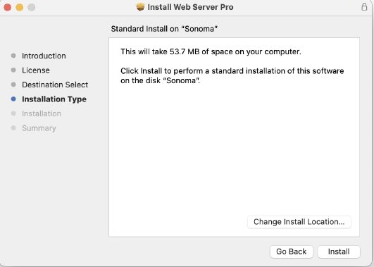 Installation type / location